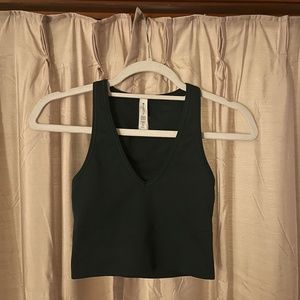 Green Athleta Aurora Seamless Rib Tank XS